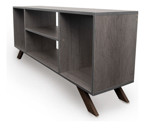 Mueble Para Tv Mesa Rack Textura Minimalista 55  Mónaco  Gris