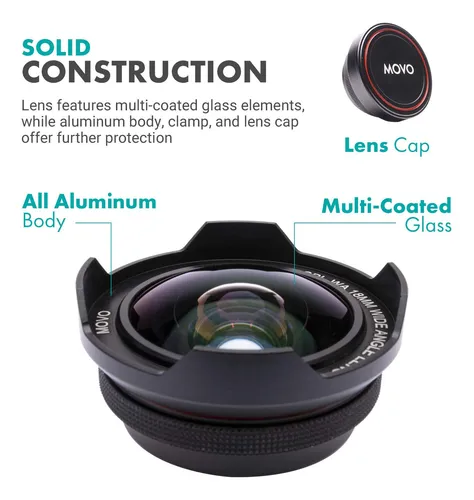 Lente Gran Angular 18 Mm Con Soporte Para Teléfono Celular