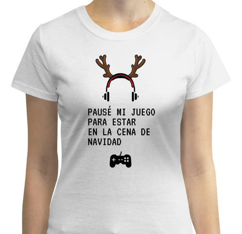 Playera Para Navidad - Cena De Navidad - Reno - Gamer