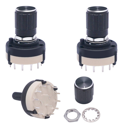 3 Interruptores Giratorios Rs26 2p12t Interruptor De Banda D