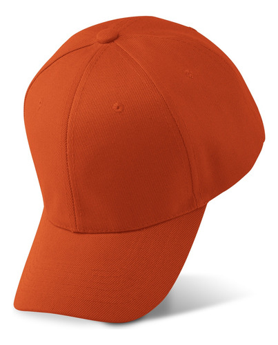 Gorras Acrílico Lisa Mayoreo Bordar Packs 8 10 12 15 20 25 Naranja Oscuro 15 Piezas