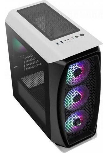 Armario Aerocool Aero One Mini Tower para jugadores, color blanco