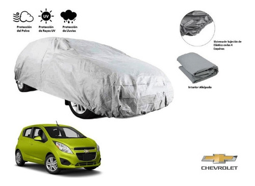 Cubierta Funda Cubreauto Afelpada Chevrolet Spark 2014