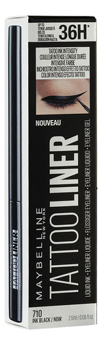 Delineador Líquido Maybelline Tattoo Liner Ink Black 2.5 Ml Black Mate