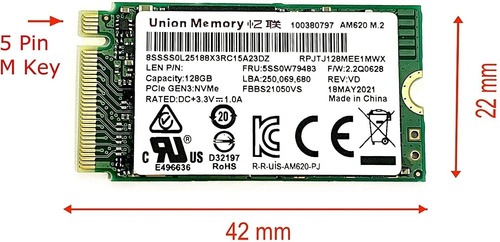 Oydisen Union Memory M.2 Pci-e Nvme Unidad Estado Solido