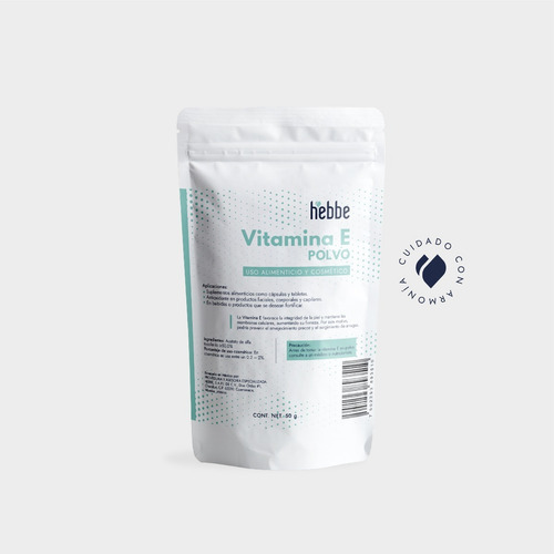 Imagen 7 de 7 de Vitamina E En Polvo (uso Cosmético) 50 G