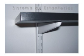 Mensula Metalica Reforzada De 47cm Para Riel Doble Engache