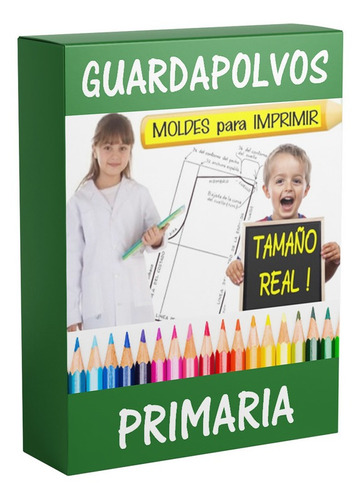 Patrones Guardapolvos Escolares Primaria Moldes Imprimibles