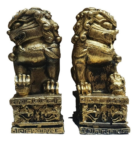 Imagen 3 de 3 de Perro Fu Macho Y Hembra Feng Shui - Proteccion Y Abundancia