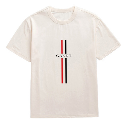 Camiseta De Verano Con Estampado De Rayas Para Hombre