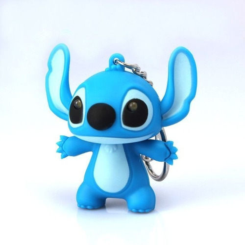 Llavero Led Stich Disney Enciende Los Ojos Y Emite Sonido