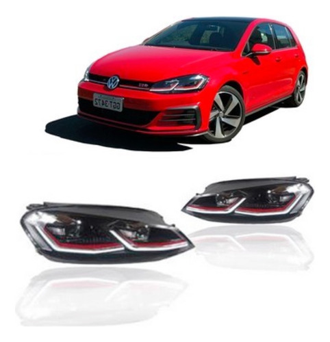 Farol Full Led Golf Mk7.5 Gti Red 2018 A 2020