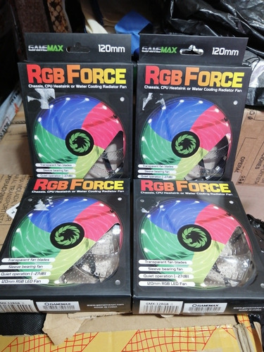 Juego 3 Ventiladores Gamemax Rgb Force 120mm Nuevos