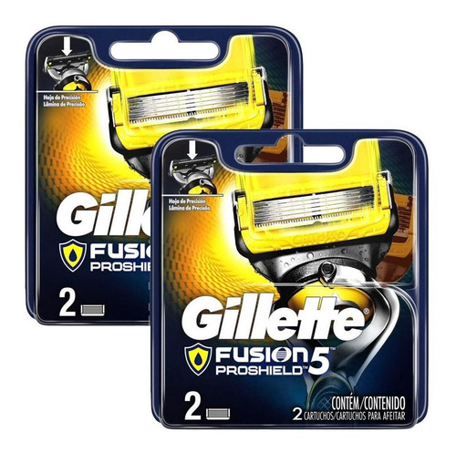 Cargas Gillette Proshield Com 4 Unidades
