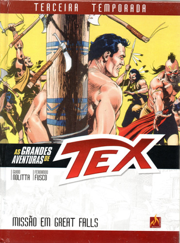 As Grandes Aventuras De Tex N° 04 - 3ª Temporada - Missão Em Great Falls - 388 Páginas Em Português - Editora Mythos - Formato 16 X 21 - Capa Dura - 2023 - Bonellihq Jan24