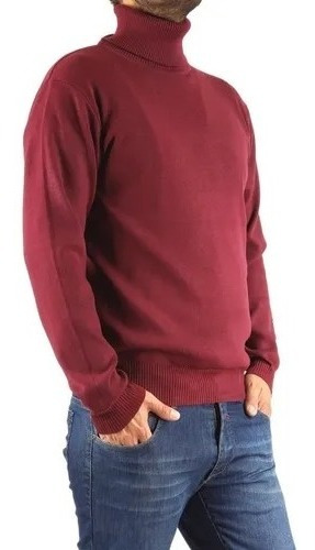 Sweater Tejido Hombre Cuello Subido Beatle.