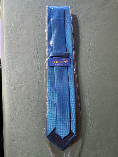 Corbata Firenze Seda Italiana 100% Turquesa Lisa
