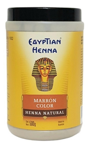 Egyptian Henna X500gr Marrón Color, Castaño Dorado O Neutral