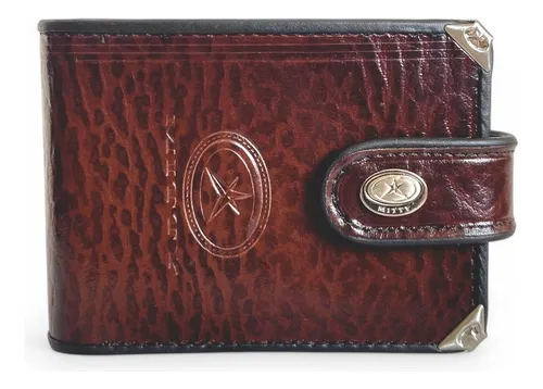 Carteira Mitty Masculina 100%couro M1f Café Cod 5917