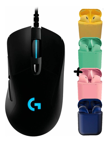 Mouse Gamer Con Cable Logitech G Series G403 Negro + Auricul