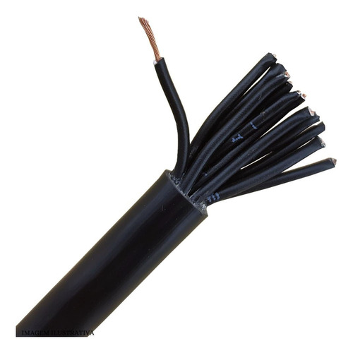 Cabo 4 Vias Numerado 4x4,0 Mm 0,6/1kv Epr Ficap Nexans 20 M