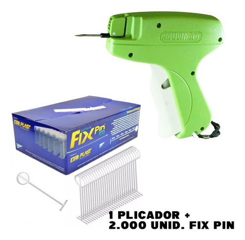 Revolver Etiqueta 2.000 Fixpin Kit Completo Pra Usar Loja