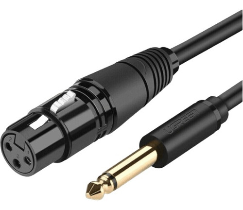 Cable Para Microfono Audio 6.5mm Cannon Xlr Hembra 2m Ugreen