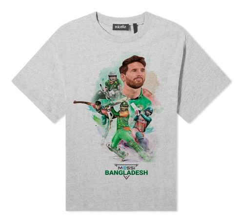 Messi Bangladesh Remera Unica Criquet Team Bengali 