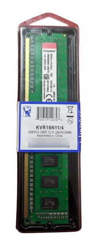 Memoria Ram Kingston 4gb Ddr3 1600mhz Para Pc