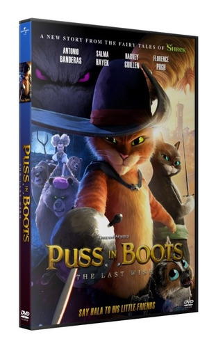 El Gato Con Botas El Ultimo Deseo 2022 - Dvd Latino/ingles