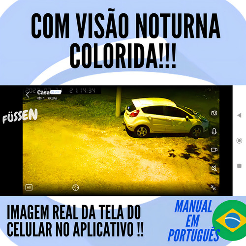 Câmera De Segurança Yoosee Externa Hd Visão Noturna Colorida Infravermelho Cor Branca Aplicativo Linha Sem Fio Câmera Wifi Externa Interna Baba Eletronica Camera Ip Câmera Yoosee Fussen
