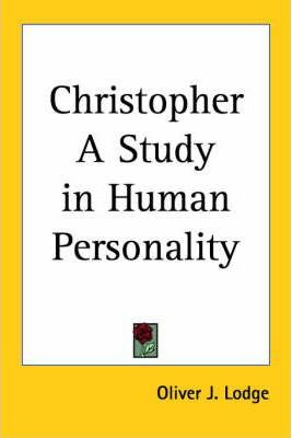 Libro Christopher A Study In Human Personality (1919) - O...