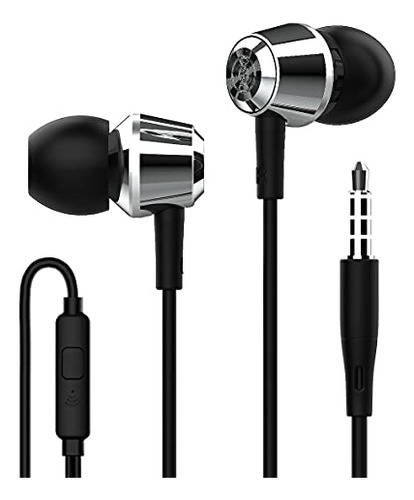 Auriculares Estéreo W1 Conector De 3,5 Mm Bajo De Meta...