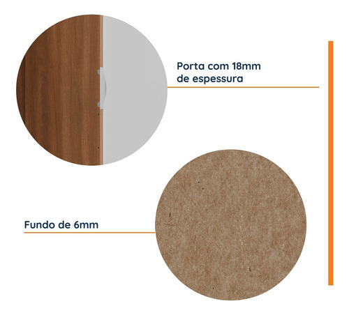 Guarda Roupa Modulado De Canto Com Espelho 6 Portas 3 Peças