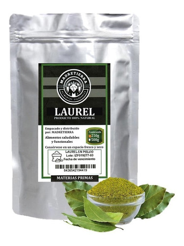 Laurel Molido 100% Natural X250g (1/2 Lib - g a $44