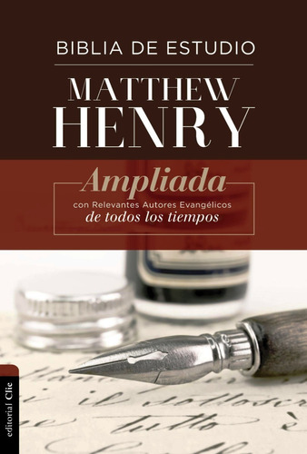 Biblia De Estudio Rvr - Matthew Henry - Ampliada - Tapa Dura