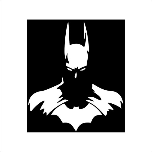 Cuadro De Batman Grande Decorativo Calado En Mdf 50x40 Cm