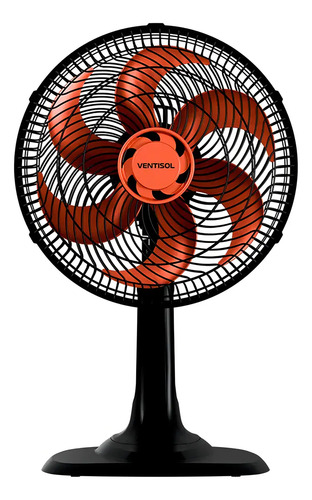 Ventilador De Mesa Ventisol Turbo 6 Pás 30cm Bronze