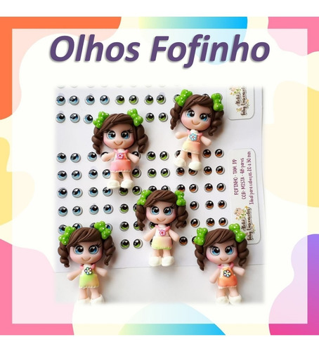 Imagem 9 de 10 de Olhos Resinados Para Artesanato - Coloridos E Delicados