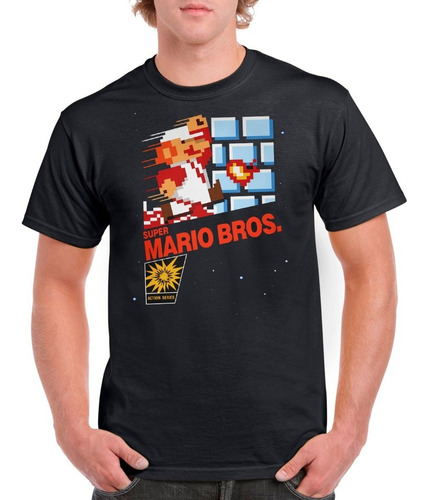 Playera Mario Bros Portada Gamer Retro Dama O Caballero