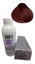 Comprar Tinte Alfaparf 7.5 Rubio Medio Caoba Con Revelador 20vol. 7.5 Rubio Medio Caoba