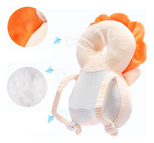 Yy Mochila Protectora Ajustable Para La Cabeza Del Bebé