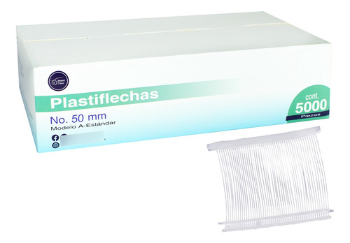 5,000 Pzs De Plastiflecha Transp Etiquetadora 50mm 