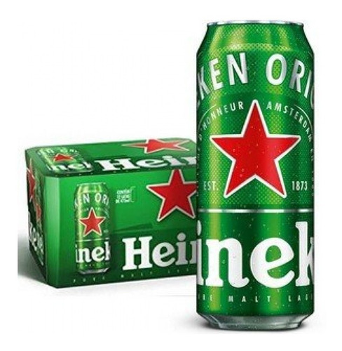 6 X Cerveja Heineken Latão 473ml - Cervejaria Heinekein