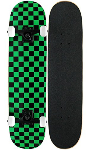 Tabla Skate Krown Kpc Intro Skateboard, Verde/negro, 7.75 