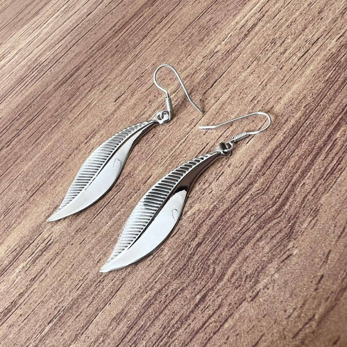 Imagen 3 de 7 de Aretes Largo De Plata Ley .925 Agálea Mujer