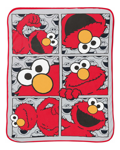 Manta De Sesame Street Hip Elmo, Mide 40 X 50 Pulgadas,...