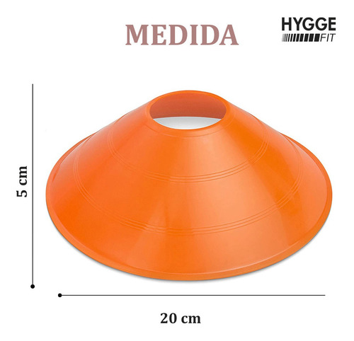 Imagen 3 de 10 de Pack X50 Conos Tortuga Flexibles Colores Entrenamiento