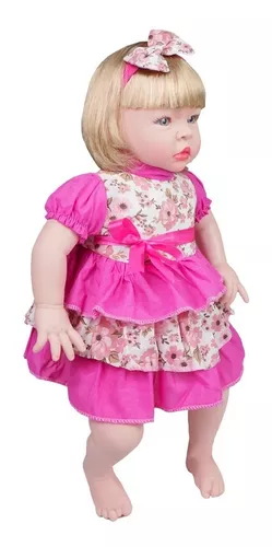 Boneca Baby Kiss Chora e Balbucia Original na Caixa tipo Reborn