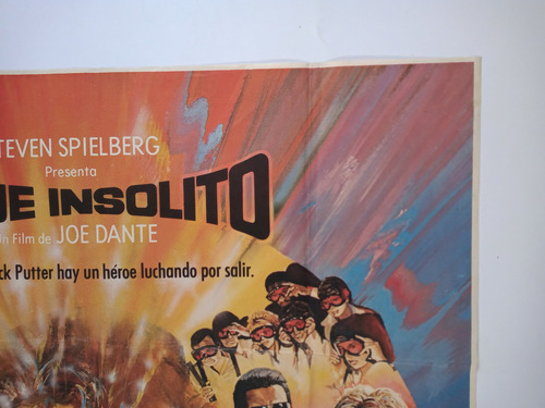 Afiche Cine Antiguo Viaje Insolito -doble- Joe Dante Años 80 (Usado)
